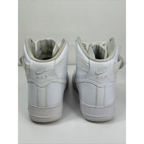 Nike Air Force 1 High Mid Sz 9 Triple White Women’s 334031-105 AF1 Basketball - Picture 8 of 13